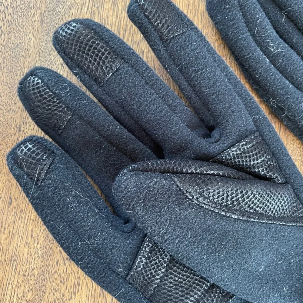 The North Face Windstopper Gloves Women Lg Black Fleece Outdoor‎ Ski Goretex